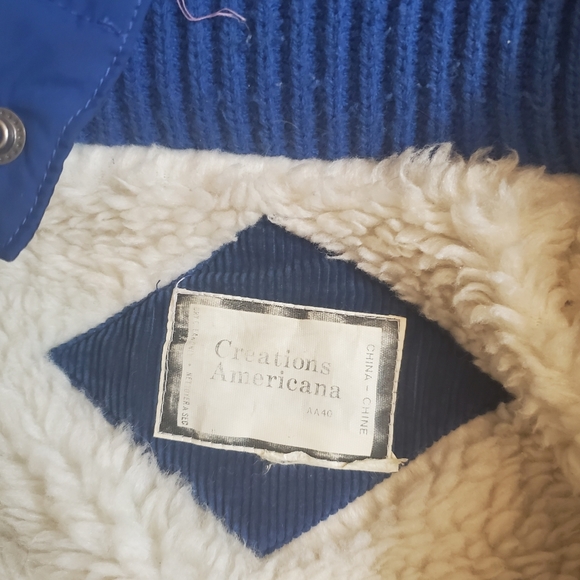 Ocean Blue velvety jacket. - Picture 3 of 4